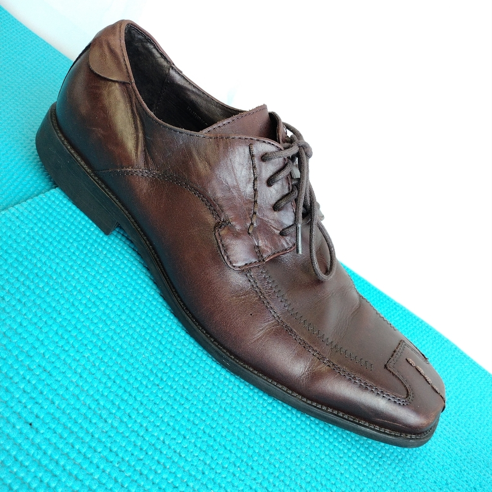 STEVE MADDEN Burrys Men's Brown Leather Dress Shoes Size 11